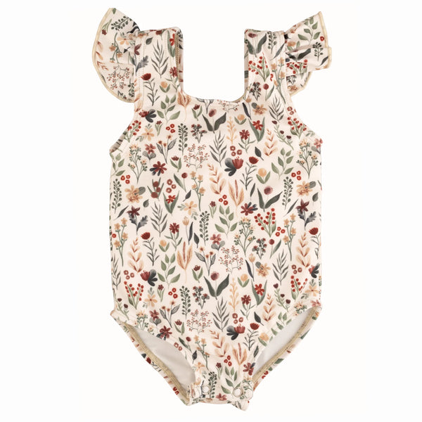 The "Ivy" Ruffle Shoulder One Piece