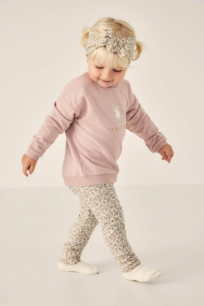 Organic Cotton Everyday Legging - Ariella Eggnog