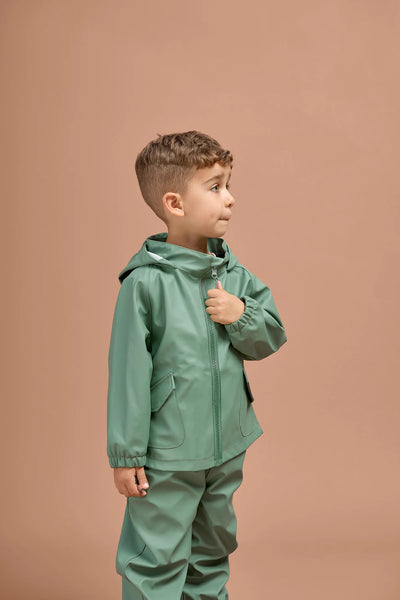 Khaki Kids Rain Jacket