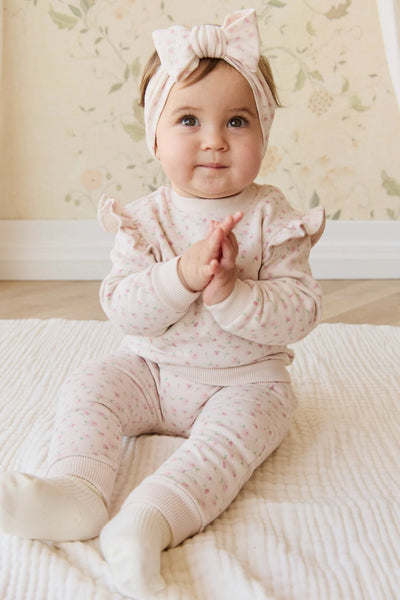 Organic Cotton Lilith Track Pant - Victoria Blush