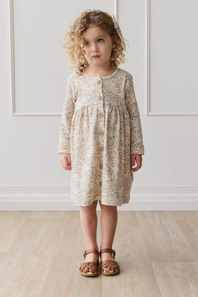 Organic Cotton Poppy Dress - April Glacier