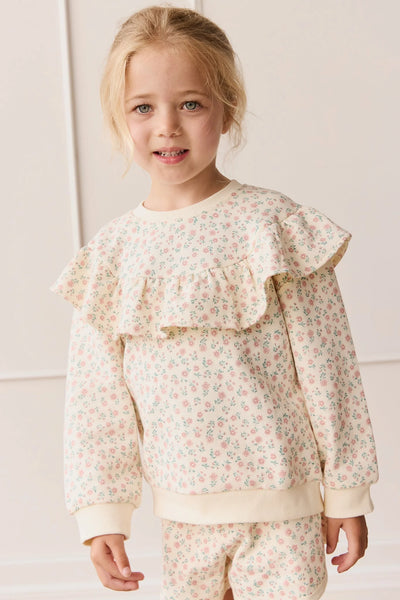 Organic Cotton Mckinley Sweatshirt - Posy Garden Pink