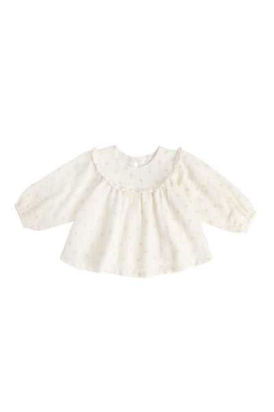 Organic Cotton Muslin Amira Blouse - Vintage Ditsy