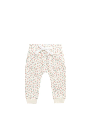 Organic Cotton Lilith Track Pant - Posy Garden Pink