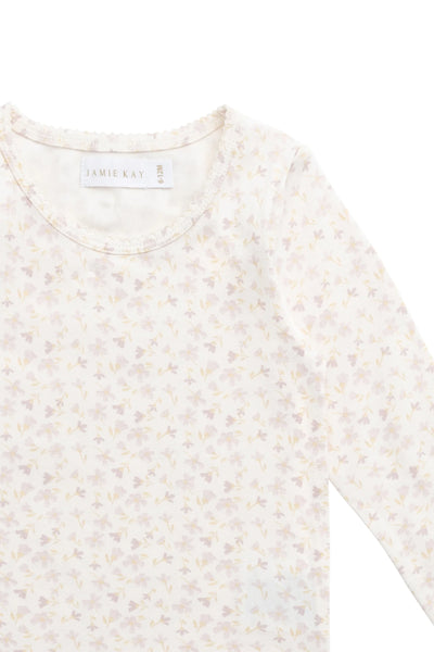 Organic Cotton Long Sleeve Top - Aries Mauve