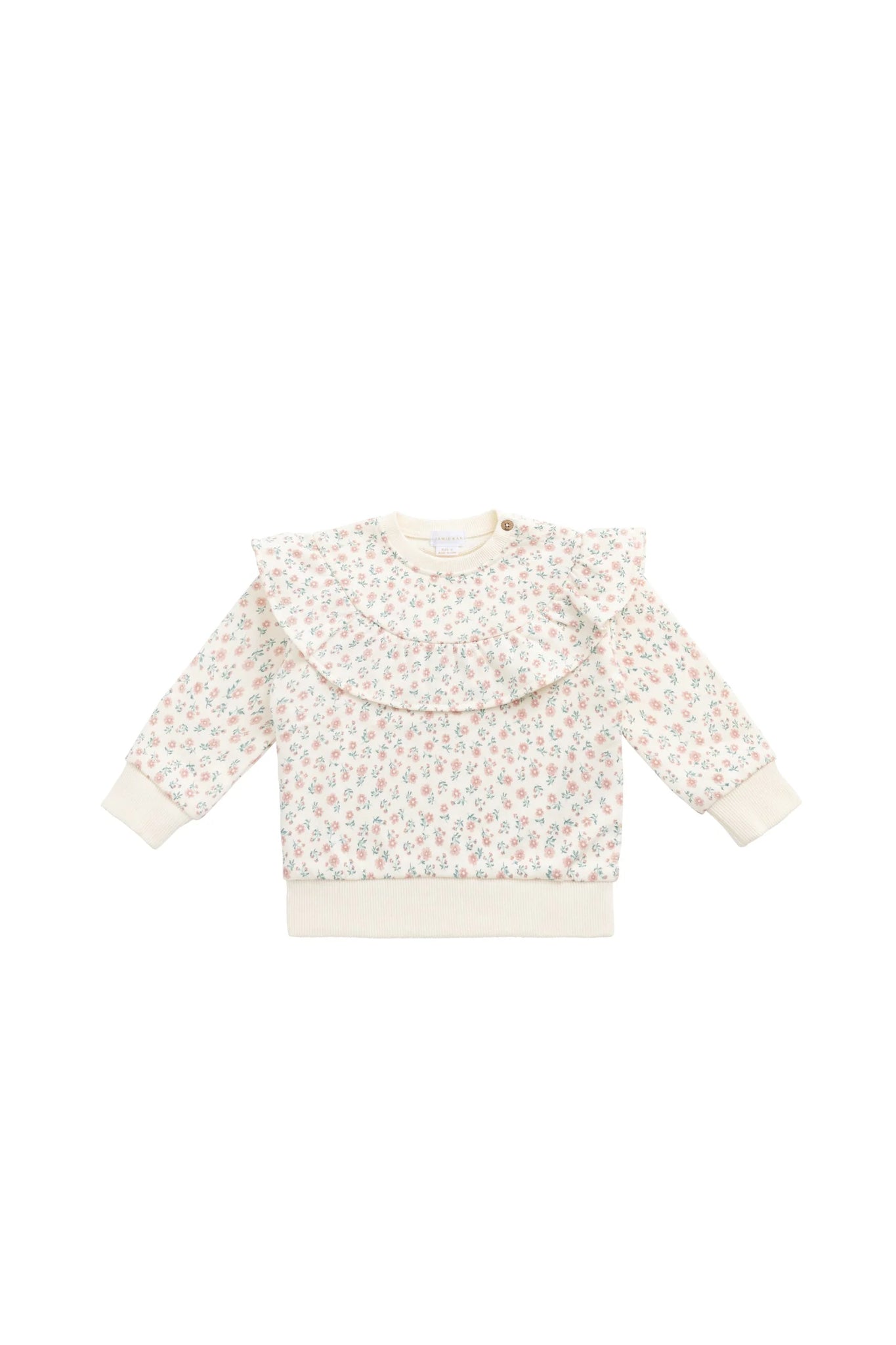 Organic Cotton Mckinley Sweatshirt - Posy Garden Pink