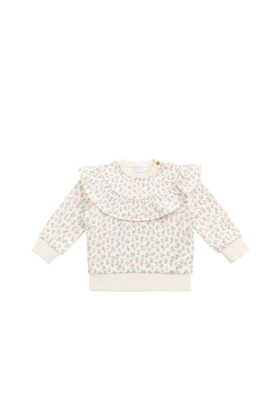 Organic Cotton Mckinley Sweatshirt - Posy Garden Pink