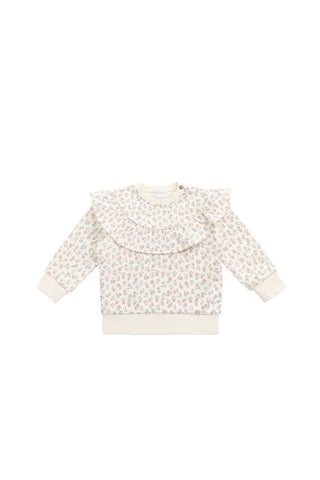 Organic Cotton Mckinley Sweatshirt - Posy Garden Pink