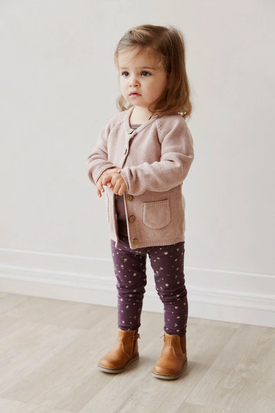 Organic Cotton Legging - Goldie Huckleberry Sparse