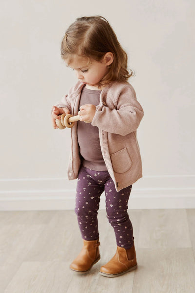 Organic Cotton Legging - Goldie Huckleberry Sparse