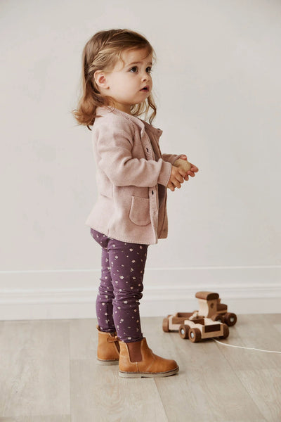 Organic Cotton Legging - Goldie Huckleberry Sparse