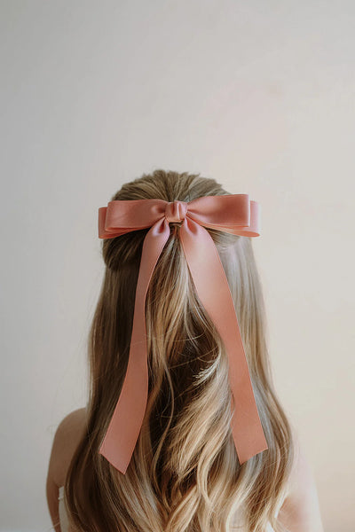 Satin Bow Hair Clip