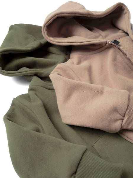 Classic Zip Hoodie - Dark Moss