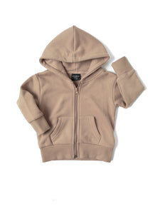 Classic Zip Hoodie - Taupe