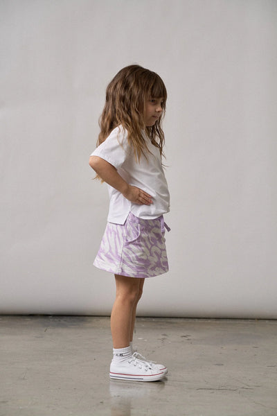 Brush Stroke Skort - Lavender