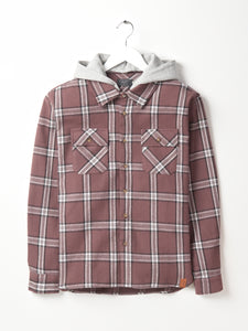 Hooded Flannel - Huckleberry