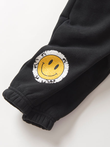 Smiley Elevated Sweatpant - Black