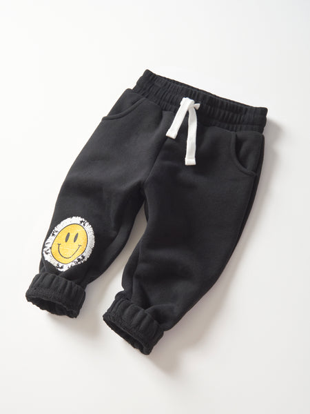 Smiley Elevated Sweatpant - Black