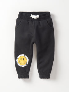 Smiley Elevated Sweatpant - Black