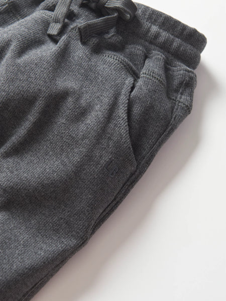 Ribbed Jogger - Heathered Charcoal