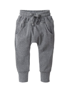 Ribbed Jogger - Heathered Charcoal