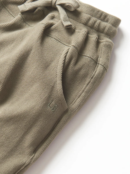 Ribbed Jogger - Green