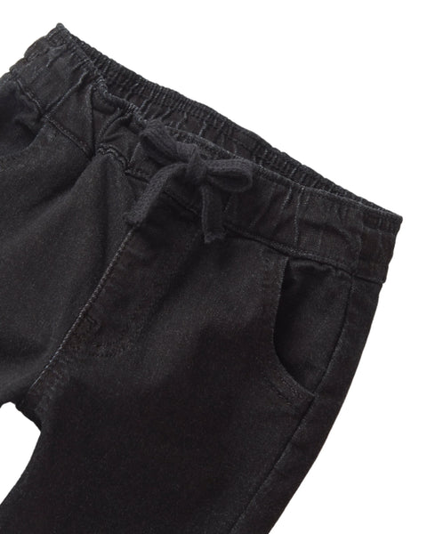 Denim Jogger - Black