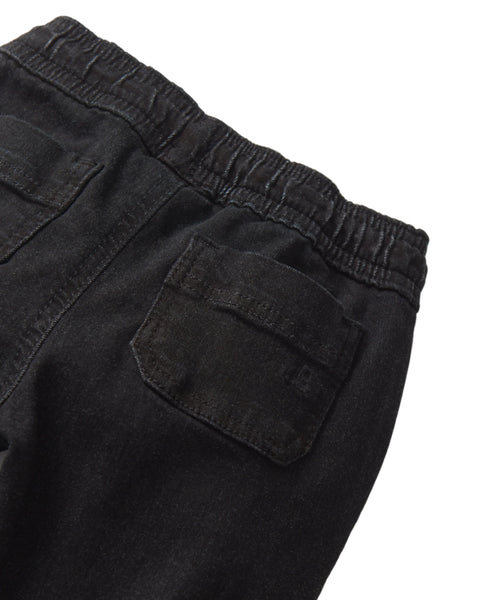 Denim Jogger - Black