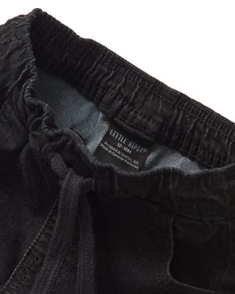 Denim Jogger - Black