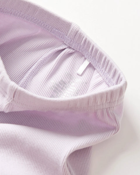 Ribbed Flare Pant - Lilac