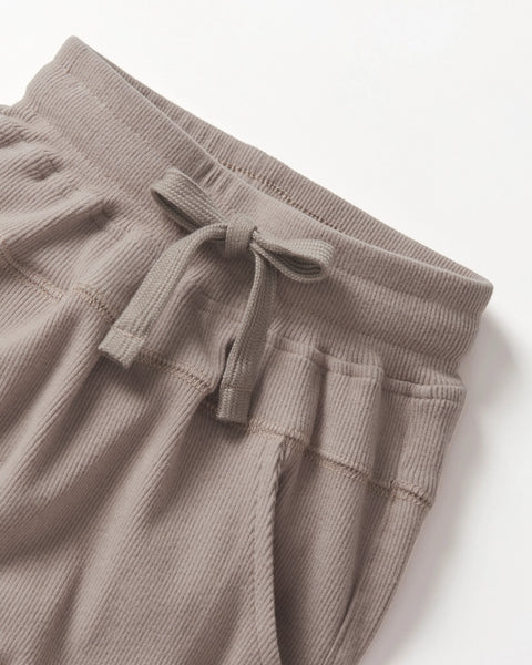 Ribbed Jogger - Mushroom