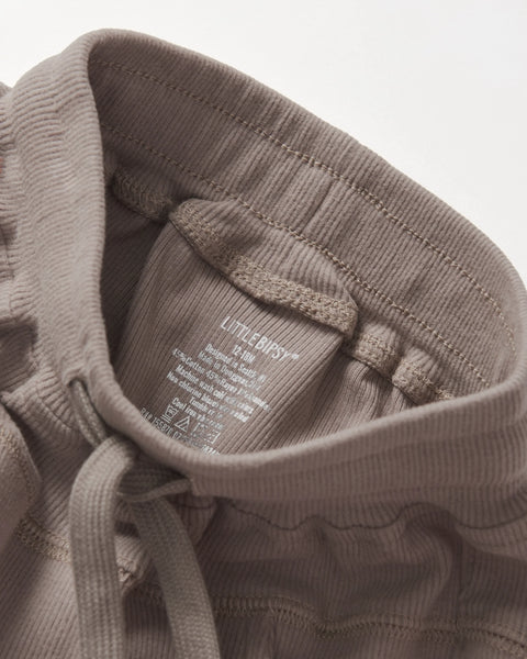 Ribbed Jogger - Mushroom