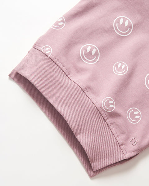 Smiley Pullover - Dusty Purple