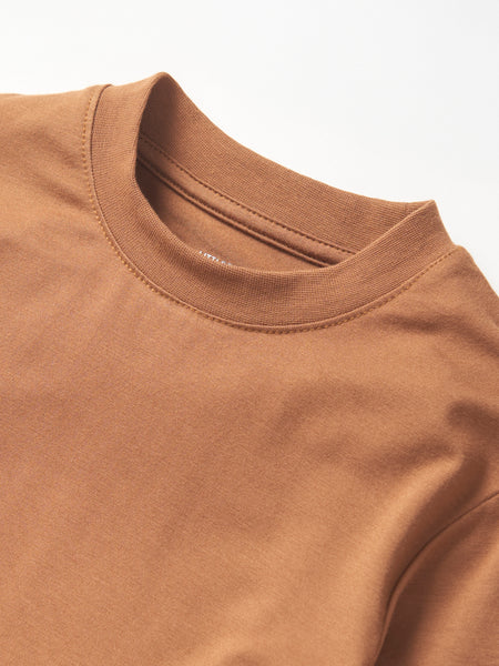 Oversized Bamboo Tee - Chestnut