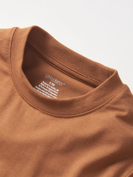 Oversized Bamboo Tee - Chestnut