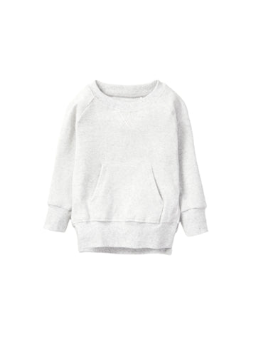 Pocket Pullover - Light Heather Grey