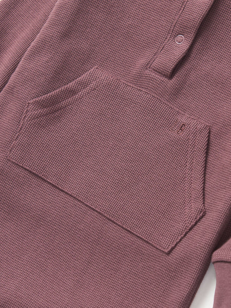 Waffle Romper - Huckleberry