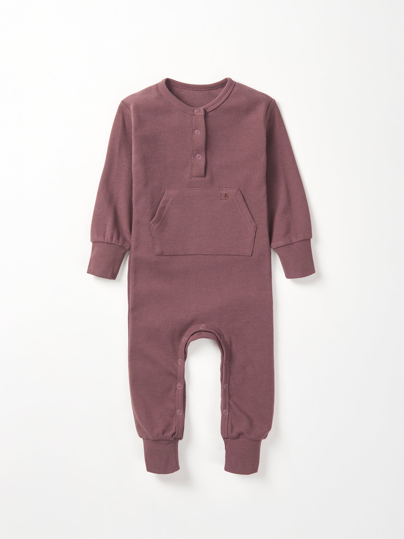 Waffle Romper - Huckleberry