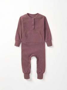 Waffle Romper - Huckleberry