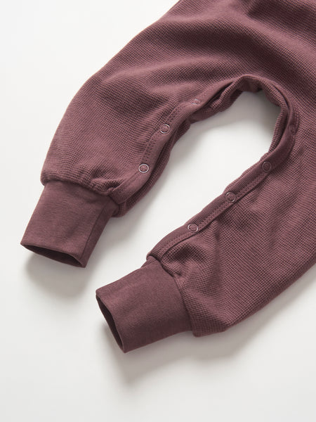 Waffle Romper - Huckleberry