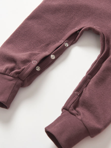 Waffle Romper - Huckleberry