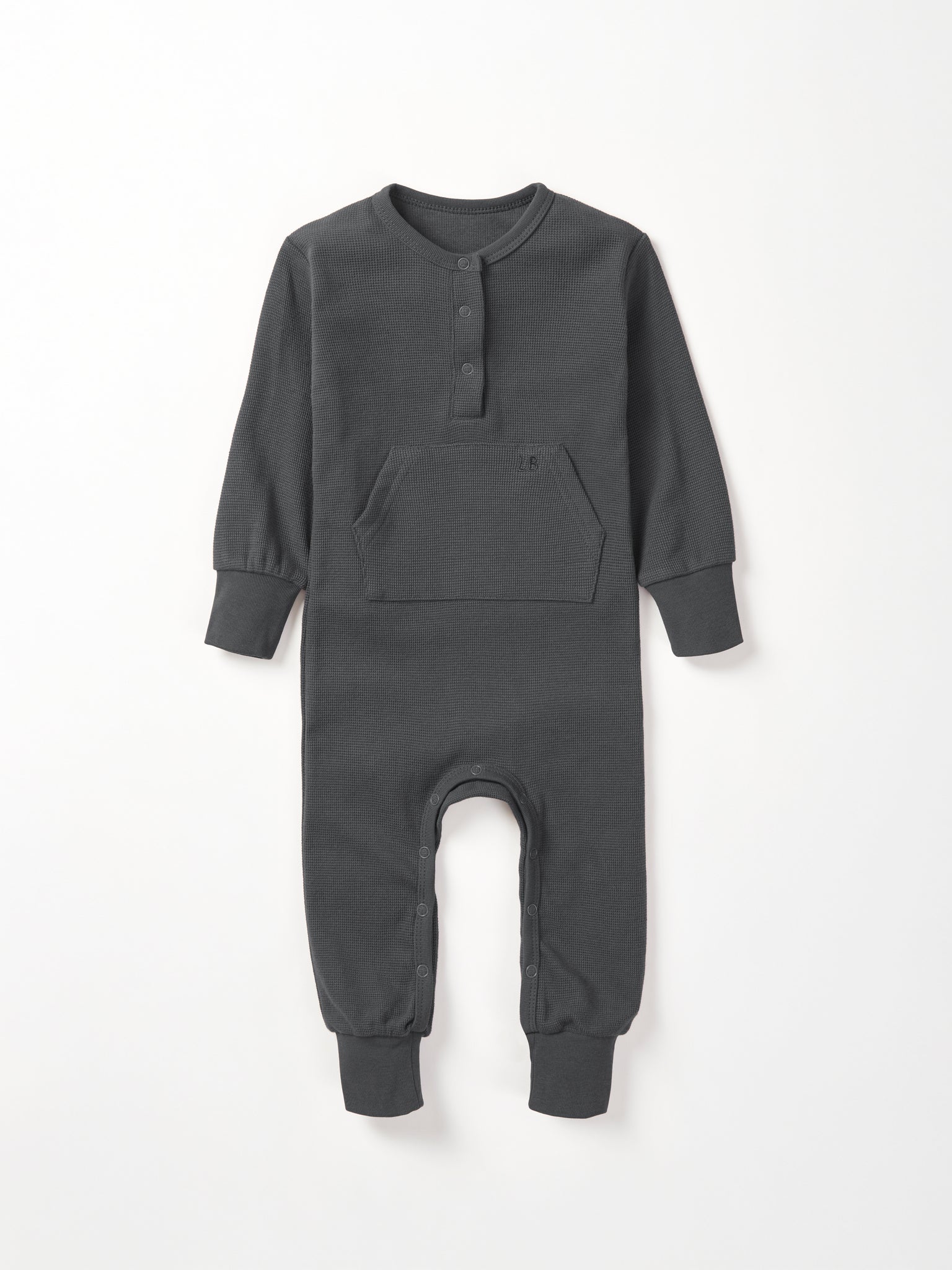 Waffle Romper - Shadow