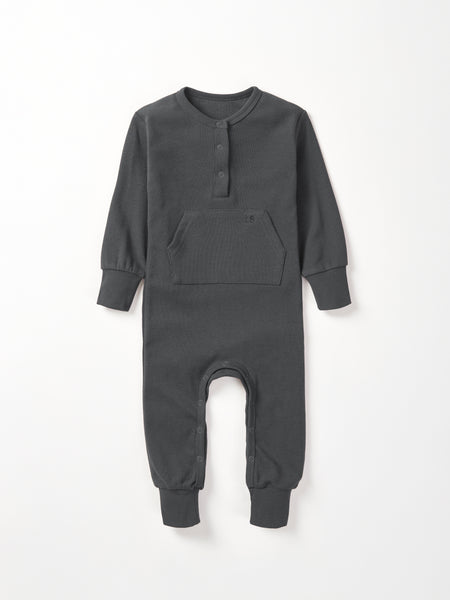 Waffle Romper - Shadow