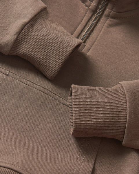 Quarter Zip Pullover - Cocoa