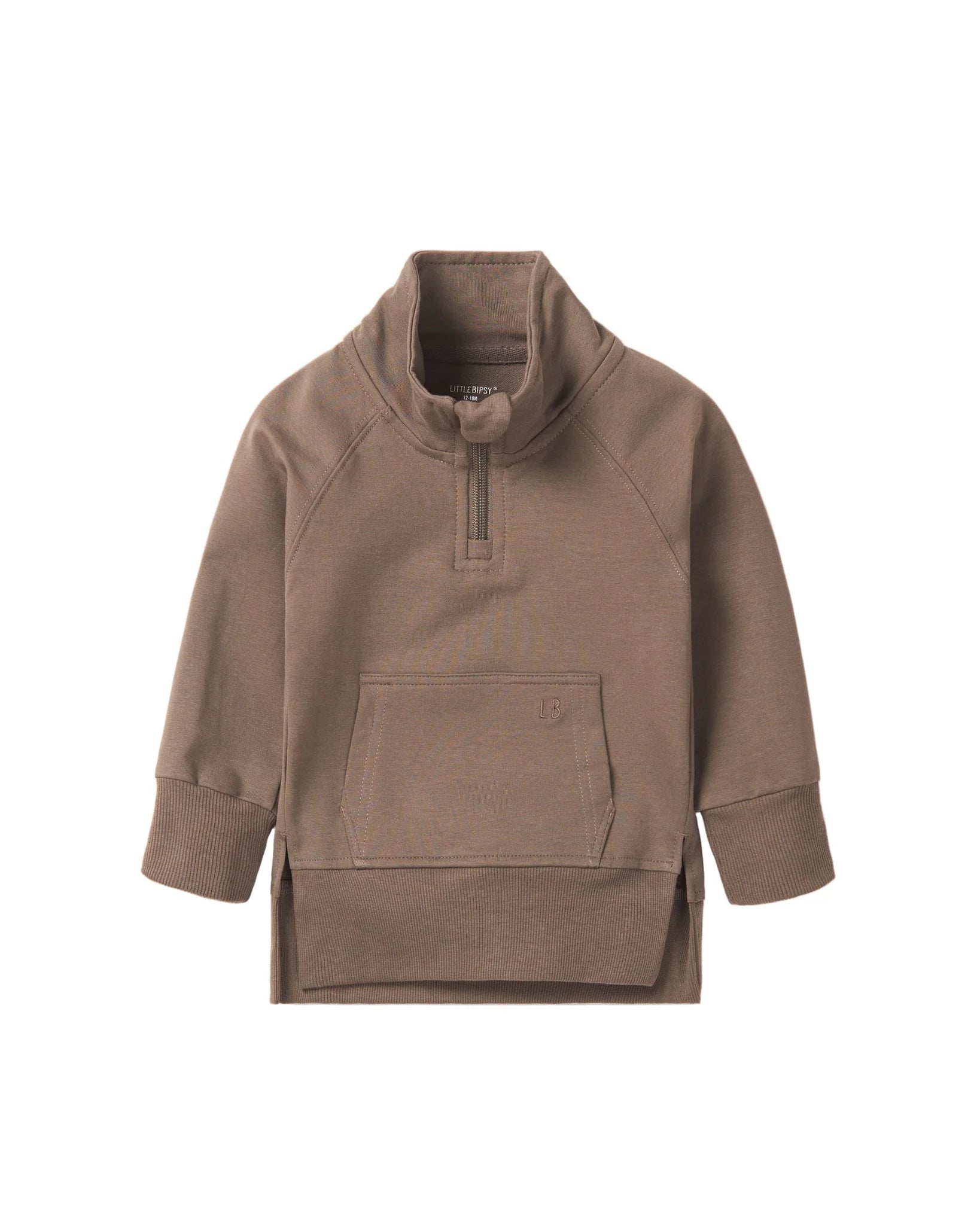 Quarter Zip Pullover - Cocoa