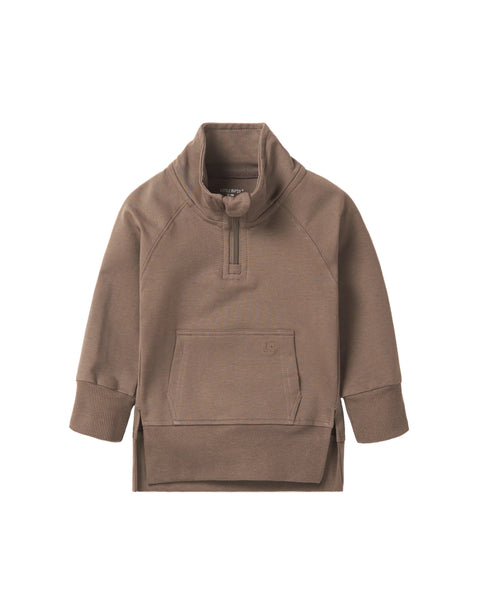 Quarter Zip Pullover - Cocoa