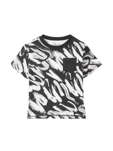 Brush Stroke Tee - Black