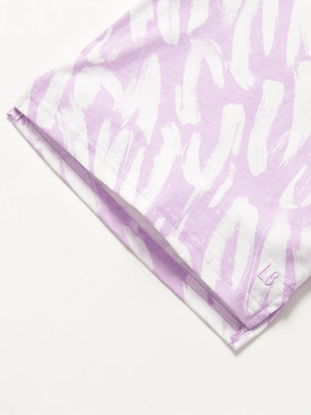 Brush Stroke Tee - Lavender