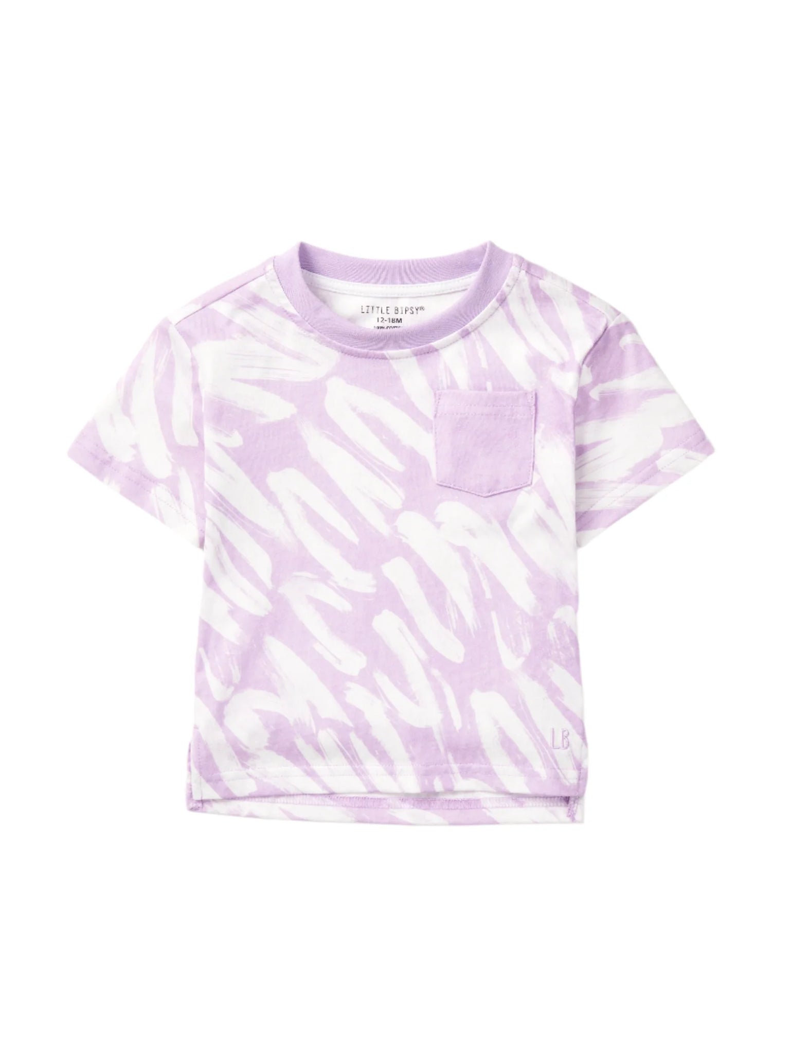 Brush Stroke Tee - Lavender