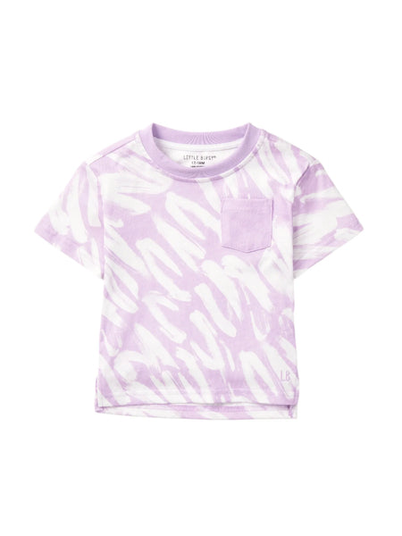 Brush Stroke Tee - Lavender